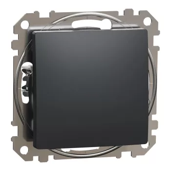   Schneider Electric SDD114107 keresztkapcsoló (107), antracit burkolattal, rugós bekötés, kerét nélkül, süllyesztett, 10A 250V IP20 (Sedna Design / Elements)