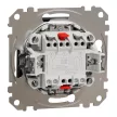 Schneider Electric SDD114107L keresztkapcsoló (107), antracit burkolattal, kék jelzőfénnyel, rugós bekötés, kerét nélkül, süllyesztett, 10A 250V IP20 (Sedna Design / Elements)