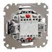 Schneider Electric SDD114107 keresztkapcsoló (107), antracit burkolattal, rugós bekötés, kerét nélkül, süllyesztett, 10A 250V IP20 (Sedna Design / Elements)