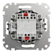 Schneider Electric SDD114107 keresztkapcsoló (107), antracit burkolattal, rugós bekötés, kerét nélkül, süllyesztett, 10A 250V IP20 (Sedna Design / Elements)