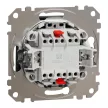 Schneider Electric SDD114108 kettős váltóérintkezős kapcsoló (106+6), antracit burkolattal, rugós bekötés, kerét nélkül, süllyesztett, 10A 250V IP20 (Sedna Design / Elements)