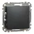 Schneider Electric SDD114111 egypólusú nyomó (N101), antracit burkolattal, rugós bekötés, kerét nélkül, süllyesztett, 10A 250V IP20 (Sedna Design / Elements)