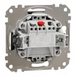 Schneider Electric SDD114111 egypólusú nyomó (N101), antracit burkolattal, rugós bekötés, kerét nélkül, süllyesztett, 10A 250V IP20 (Sedna Design / Elements)