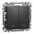 Schneider Electric SDD114114 redőnynyomó, antracit burkolattal, rugós bekötés, kerét nélkül, süllyesztett, 10A 250V IP20 (Sedna Design / Elements)