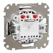 Schneider Electric SDD114114 redőnynyomó, antracit burkolattal, rugós bekötés, kerét nélkül, süllyesztett, 10A 250V IP20 (Sedna Design / Elements)