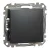 Schneider Electric SDD114116 váltóérintkezős nyomó (N106), antracit burkolattal, rugós bekötés, kerét nélkül, süllyesztett, 10A 250V IP20 (Sedna Design / Elements)