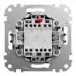 Schneider Electric SDD114116 váltóérintkezős nyomó (N106), antracit burkolattal, rugós bekötés, kerét nélkül, süllyesztett, 10A 250V IP20 (Sedna Design / Elements)
