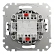 Schneider Electric SDD114118 kettős nyomó, antracit burkolattal, rugós bekötés, kerét nélkül, süllyesztett, 10A 250V IP20 (Sedna Design / Elements)