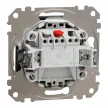 Schneider Electric SDD114131 egypólusú nyomó (N101), antracit burkolattal, csengőjellel, rugós bekötés, kerét nélkül, süllyesztett, 10A 250V IP20 (Sedna Design / Elements)