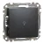 Schneider Electric SDD114132 egypólusú nyomó (N101), antracit burkolattal, lámpajellel, rugós bekötés, kerét nélkül, süllyesztett, 10A 250V IP20 (Sedna Design / Elements)