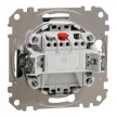 Schneider Electric SDD114132 egypólusú nyomó (N101), antracit burkolattal, lámpajellel, rugós bekötés, kerét nélkül, süllyesztett, 10A 250V IP20 (Sedna Design / Elements)