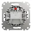 Schneider Electric SDD114132 egypólusú nyomó (N101), antracit burkolattal, lámpajellel, rugós bekötés, kerét nélkül, süllyesztett, 10A 250V IP20 (Sedna Design / Elements)