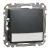 Schneider Electric SDD114143L egypólusú nyomó (N101), antracit burkolattal, címketartóval, rugós bekötés, kerét nélkül, süllyesztett, 10A 250V IP20 (Sedna Design / Elements)