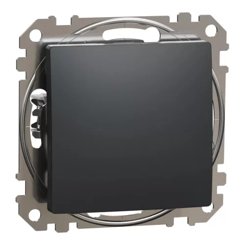 Schneider Electric SDD114166 váltókapcsoló (106), antracit burkolattal, rugós bekötés, kerét nélkül, süllyesztett, 16A 250V IP20 (Sedna Design / Elements)