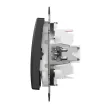 Schneider Electric SDD114166 váltókapcsoló (106), antracit burkolattal, rugós bekötés, kerét nélkül, süllyesztett, 16A 250V IP20 (Sedna Design / Elements)