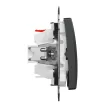 Schneider Electric SDD114166 váltókapcsoló (106), antracit burkolattal, rugós bekötés, kerét nélkül, süllyesztett, 16A 250V IP20 (Sedna Design / Elements)