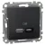 Schneider Electric SDD114405 Dupla USB töltő A+C típusú 3A - 21W, antracit burkolattal, keret nélkül, csavaros bekötés (Sedna Design / Elements)