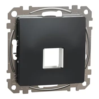   Schneider Electric SDD114421 Egyes adapter Keystone (RJ45, RJ11, HDMI, VGA) csatlakozóhoz, antracit burkolattal, keret nélkül (Sedna Design / Elements)