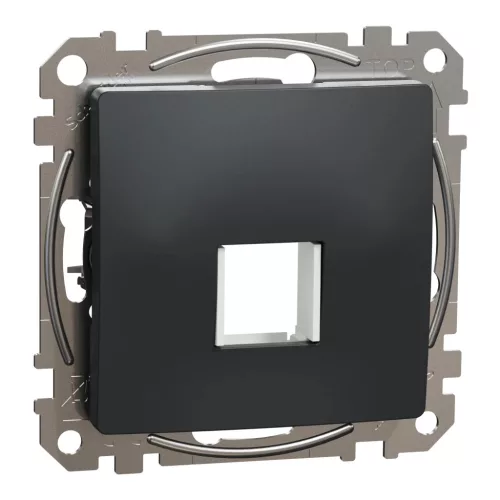 Schneider Electric SDD114421 Egyes adapter Keystone (RJ45, RJ11, HDMI, VGA) csatlakozóhoz, antracit burkolattal, keret nélkül (Sedna Design / Elements)