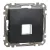Schneider Electric SDD114421 Egyes adapter Keystone (RJ45, RJ11, HDMI, VGA) csatlakozóhoz, antracit burkolattal, keret nélkül (Sedna Design / Elements)