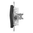 Schneider Electric SDD114421 Egyes adapter Keystone (RJ45, RJ11, HDMI, VGA) csatlakozóhoz, antracit burkolattal, keret nélkül (Sedna Design / Elements)