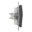 Schneider Electric SDD114421 Egyes adapter Keystone (RJ45, RJ11, HDMI, VGA) csatlakozóhoz, antracit burkolattal, keret nélkül (Sedna Design / Elements)