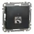 Schneider Electric SDD114461S Informatikai csatlakozóaljzat 1xRJ45, Cat6 STP, antracit burkolattal, keret nélkül, csavaros bekötés (Sedna Design / Elements)