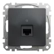 Schneider Electric SDD114461 Informatikai csatlakozóaljzat 1xRJ45, Cat6 UTP, antracit burkolattal, keret nélkül, csavaros bekötés (Sedna Design / Elements)