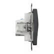 Schneider Sedna SDD114462S 2x RJ45 Cat6 STP adatcsatlakozó aljzat antracit