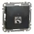 Schneider Electric SDD114466S Informatikai csatlakozóaljzat 1xRJ45, Cat6A STP, antracit burkolattal, keret nélkül, csavaros bekötés (Sedna Design / Elements)
