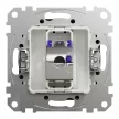 Schneider Sedna SDD114466S 1x RJ45 Cat6A STP adatcsatlakozó aljzat antracit