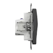 Schneider Sedna SDD114467S 2x RJ45 Cat6A STP adatcsatlakozó aljzat antracit