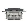 Schneider Electric SDD114467S Informatikai csatlakozóaljzat 2xRJ45, Cat6A STP, antracit burkolattal, keret nélkül, csavaros bekötés (Sedna Design / Elements)