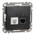 Schneider Electric SDD114468 kombinált csatlakozóaljzat 1xRJ45 + 1xRJ11 (informatikai UTP cat6 + telefon) antracit burkolattal, keret nélkül, csavaros bekötés (Sedna Design / Elements)