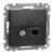 Schneider Electric SDD114469T kombinált csatlakozóaljzat 1xRJ45 + 1xTV (informatikai UTP cat6 + végzáró 4dB) antracit burkolattal, keret nélkül, csavaros bekötés (Sedna Design / Elements)