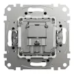Schneider Electric SDD114471R végzáró TV-Rádió csatlakozóaljzat 4 dB(TV) 10 dB(Rádió) , antracit burkolattal, keret nélkül, csavaros bekötés (Sedna Design / Elements)