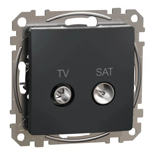 Schneider Sedna SDD114471S TV/SAT aljzat végzáró 4 dB antracit