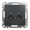 Schneider Sedna SDD114474R TV/R aljzat átmenő 7 dB antracit