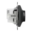Schneider Electric SDD114502 Forgatógombos LED fényerő-szabályozó, univerzális 5-200 W, 230 V AC, antracit burkolattal, keret nélkül, csavaros bekötés (Sedna Design / Elements)