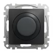 Schneider Electric SDD114502 Forgatógombos LED fényerő-szabályozó, univerzális 5-200 W, 230 V AC, antracit burkolattal, keret nélkül, csavaros bekötés (Sedna Design / Elements)