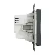 Schneider Electric SDD114508 időkapcsoló, antracit burkolattal, csavaros bekötés, kerét nélkül, süllyesztett, 10A 250V IP20 (Sedna Design / Elements)