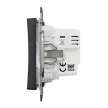 Schneider Electric SDD114508 időkapcsoló, antracit burkolattal, csavaros bekötés, kerét nélkül, süllyesztett, 10A 250V IP20 (Sedna Design / Elements)