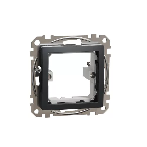 Schneider Sedna SDD114905 45x45 adapter szerelőlap antracit rögzítőkeret hosszú karmokkal