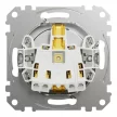 Schneider Electric Sedna SDD170026U földelt csatlakozóaljzat (dugalj), 2P+F, szálcsiszolt alumínium burkolattal, rugós bekötés, keret nélkül, süllyesztett, 16A 250V IP20 (Sedna Design / Elements)