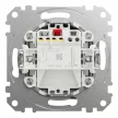 Schneider Electric SDD170101U egypólusú kapcsoló (101), szálcsiszolt alumínium burkolattal, rugós bekötés, kerét nélkül, süllyesztett, 10A 250V IP20 (Sedna Design / Elements)
