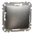 Schneider Electric SDD170106U váltókapcsoló (106), szálcsiszolt alumínium burkolattal, rugós bekötés, kerét nélkül, süllyesztett, 10A 250V IP20 (Sedna Design / Elements)