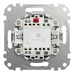Schneider Electric SDD170106U váltókapcsoló (106), szálcsiszolt alumínium burkolattal, rugós bekötés, kerét nélkül, süllyesztett, 10A 250V IP20 (Sedna Design / Elements)