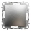 Schneider Electric SDD170106U váltókapcsoló (106), szálcsiszolt alumínium burkolattal, rugós bekötés, kerét nélkül, süllyesztett, 10A 250V IP20 (Sedna Design / Elements)
