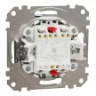 Schneider Electric SDD170107U keresztkapcsoló (107), szálcsiszolt alumínium burkolattal, rugós bekötés, kerét nélkül, süllyesztett, 10A 250V IP20 (Sedna Design / Elements)