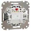 Schneider Electric SDD172101U egypólusú kapcsoló (101), szálcsiszolt titánium burkolattal, rugós bekötés, kerét nélkül, süllyesztett, 10A 250V IP20 (Sedna Design / Elements)